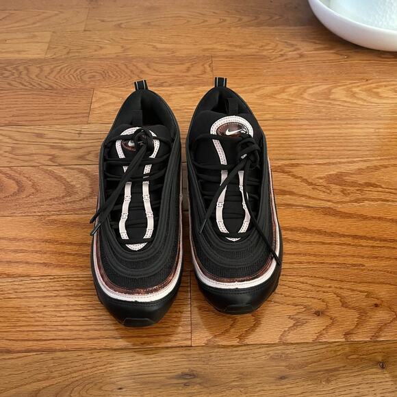 Nike Air Max 97 Womens 9.5 Black Barely Rose CU4751-001 Running Sneakers Casual - Picture 2 of 9
